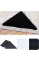 HIQE-FL 24 Stück Antirutschmatte für Teppich Teppichgreifer Teppich Ecken Anti Rutsch Teppichgreifer Antirutschmatte