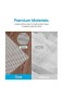 Puroma Rutschfeste Teppichunterlage für Hartholzböden 1 2 x 1 8 m extra dick Schutzpolster für Teppiche Weiß