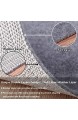Rutschfeste Teppich-Pad-Greifer – rund 20 3 x 20 3 cm dick Filz + Gummi) doppelschichtig bietet Schutz und Dämpfung für Hartholz- oder Fliesenböden.