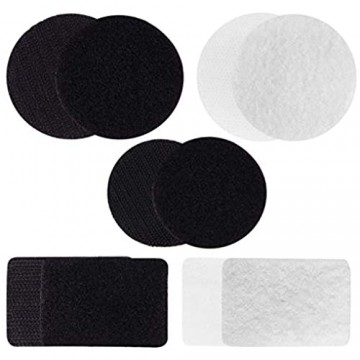 TEHAUX Teppichgreifer Antirutschmatte Teppichstopper Teppich Aufkleber Teppichpolster für Teppiche Böden Tischdecke Sofa 25 Paar (Weiß Schwarz)