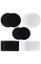 TEHAUX Teppichgreifer Antirutschmatte Teppichstopper Teppich Aufkleber Teppichpolster für Teppiche Böden Tischdecke Sofa 25 Paar (Weiß Schwarz)