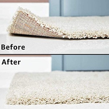 Teppich-Greifer 8 Stück Premium Anti-Curling Teppich-Greifer Teppich-Klebeband hält Ihren Teppich an Ort und Stelle und macht Ecken flach. Ideale rutschfeste Teppichunterlage für Ihre Teppiche