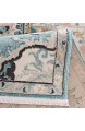 Teppiche Wohnzimmer - Boho-Stil Ornamente 120x170 cm Beige Blau - Vintage-Teppich Öko-Tex 100 geprüft