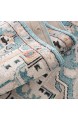 Teppiche Wohnzimmer - Boho-Stil Ornamente 120x170 cm Beige Blau - Vintage-Teppich Öko-Tex 100 geprüft