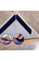 Teppichgreifer 16 Stück Doppelseitig waschbar Abnehmbarer Anti-Curling-Eckteppichgreifer rutschfestes Teppichband für Hartholzböden und Fliesen (Schwarz)