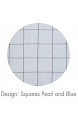 Aspegren - Geschirrhandtuch inkl. Giveaway „Squares Pearl and Blue“ aus Leinen & Baumwolle in Blau Premium Geschirrtuch für Küche und Haushalt Skandi Natur Geschirrhandtücher 50 x 70 cm