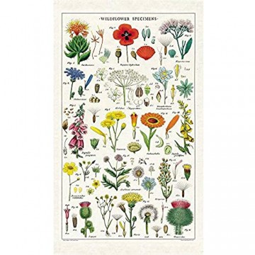Cavallini Geschirrtuch Vintage Tea Towels Wildblumen Blumenwiese