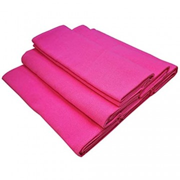 Damilo 6X Geschirrtücher Küchentücher Putztücher Rosa/Pink aus 100% Baumwolle