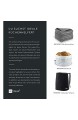 HEYNNA® 4er Set Geschirrtücher in 2 verschiedenen Designs – saugstarkes Küchentücher Set in grau/schwarz für Küche & Haushalt