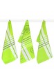 Lashuma 3er Pack Geschirrtücher Design: Kiwi Küchenhandtücher 50x70 cm Baumwolltücher Grün mit Streifen