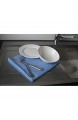 Limpando 5X Geschirrtuch und Küchentuch (50x55cm) - Putzlappen für Glas Besteck Teller und Küche - Top-Mikrofaser Trockentuch - Hohe Saugkraft und schnelle Trockung