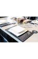 DARO Design - Platzset aus Filz 45x30cm - 12-Teilig Tisch-Untersetzer Platzmatten Filzmatten 12 Personen Set