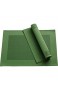Erwin Müller Tischset Platzset Tischuntersetzer 2er-Pack uni grün Größe 33x45 cm - pflegeleicht langlebig leicht zu reinigen (weitere Farben)