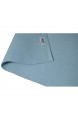 HOT!Kitchenware 4er-Set Platzsets Platzdeckchen Tischmatten - 100% Baumwolle Rippenstruktur 48cm x 34cm Farbe:hellblau