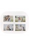 Trendfinding® - 12 x Tischset für 4 Fotos zum selbst gestalten Platzset Tischmatte Platzmatte Platzdeckchen 10x15 cm