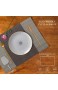 YOLOKE 6er Set Platzsets waschbar rutschfeste Wärmedämmung gewebt Vinyl Tischsets für Küche Esstisch Tischsets 30x45cm (Brown)