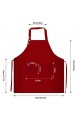 2 Pack Schürze Mit 3 Taschen für Männer Frauen Verstellbare Kochschürze Küchenschürze Wasserdicht Latzschürze Grillschürze für Küche Garten BBQ Chef Kellner Bäcker – Rot