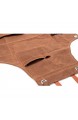 Arbeitsschürze Mehrzweck-Schürze strapazierfähig gewachstes Segeltuch wasserdicht ölbeständig Werkzeugschürze mit Werkzeugtaschen für Holzarbeiten Basteln Malen CS-WQ46