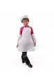 Dylandy – Kochschürze für Kinder verstellbare Schürze mit Taschen Weiß