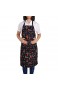 FILFEEL Küchenschürzen justierbares wasserdichtes Café-Handels Restaurant Chef-Schürzen Bequemes Kleid der Männer Frauen mit Taschen-Chili-Muster