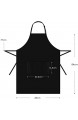 InnoGear 2 Stücke verstellbare Schürze mit 2 Taschen Kochenschürze Küchenschürze für Küche Restaurant café (Schwarz Polyester)