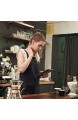 InnoGear 2 Stücke verstellbare Schürze mit 2 Taschen Kochenschürze Küchenschürze für Küche Restaurant café (Schwarz Polyester)
