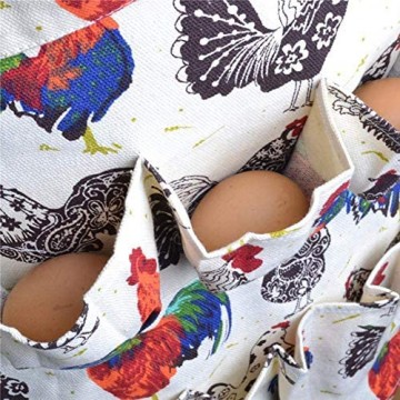 Jilijia Schürze zum Sammeln von Eiern Schürze Farmern Ehefrau Eierschürzen Eierträger Geschenk für Hühner Henne Ente Gänseeier Hausfrau Bauernhaus Küche Arbeitskleidung