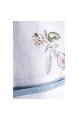 Maison d\'Hermine Ice Florals 100% Baumwolle 1-teilige Küchenschürze mit verstellbarem Hals versteckter Mitteltasche mit Langen Krawatten für Frauen | Männer | Thanksgiving/Weihnachten(70 cm x 85 cm)