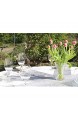 AmaCasa Vlies Tischband Tischläufer Flower Vlies Hochzeit Kommunion 15cm/20m Rolle (Silber 15cm)