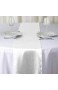 BALIBETOV Pack Satin Tischläufer - Tischdecke Ideal für Hochzeiten und Party (Weiß)