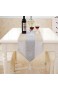 E EBETA Samtoptik stilvolle Modernen Diamanten Tischläufer Tischdecke Couchtisch Tuch und Zwei Quasten für Party Hochzeit Fest Tischdecke dekorativ(beige 32x180cm)