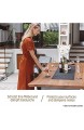 Miqio ® - Design Tischläufer aus Filz abwaschbar | Marken Label aus Echtleder | Tischband 150x40 cm | Skandinavische Deko - passend Tischsets Platzsets Tischdecken | dunkel grau