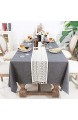 XQK Vintage Häkeln Tischläufer Elegante Hohle Quasten Baumwolle Makramee Tischdekoration für Hochzeitsfest Party Party - 24 * 180cm