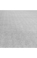 ANRO Wachstuchtischdecke Wachstuch Wachstischdecke Tischdecke abwaschbar Kariert Silber Grau Oval 140 x 240cm