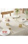 Anze Rechteckige Tischdecke mit Quaste antibakteriell und knitterfrei fleckenabweisend dekorative Tischdecke für Küche Esszimmer Hof Café Party oder Picknick Baumwolle beige 140 x 200CM