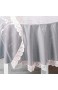 DecoHomeTextil Pey Glasklare Schutztischdecke Tischdecke Tischfolie Schutztischdecke mit weißer Vinylspitze 0 15 mm Oval 140 x 190 cm abwaschbar
