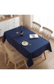 ENCOFT Tischdecke Rechteckige Abwaschbar Blau Polyester Tischtuch Wasserabweisend Geeignet für Home Küche Dekoration Verschiedene (Blau 140 x 220cm)