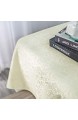 KINLO Tischdecke Seidenoptik Tablecloth abwaschbar Tischtuch Tischwäsche Pflegeleicht 140 x 260 cm (3 1 ㎡) wasserabweisend Tafeldecke cremefarben