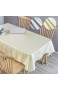 KINLO Tischdecke Seidenoptik Tablecloth abwaschbar Tischtuch Tischwäsche Pflegeleicht 140 x 260 cm (3 1 ㎡) wasserabweisend Tafeldecke cremefarben