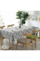 meioro Grey Retro Tischdecke Rechteckige Tischdecken Baumwolle Leinen Tischtuch Geeignet für Home Küche Dekoration Tischtuch Tischwäsche Verschiedene Größen(130 x 180 cm)
