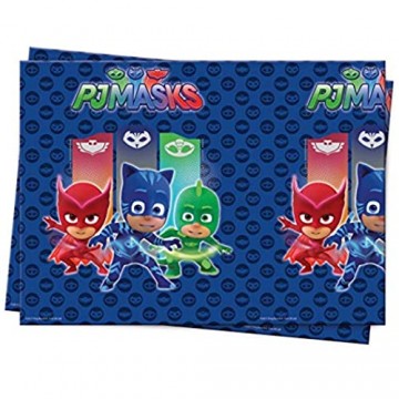 Procos 88634 - Tischdecke PJ Masks Größe 120 x 180 cm Superhelden Partydekoration Kindergeburtstag