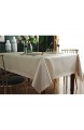 Qualsen Tischdecke Tischdecke Abwaschbar Tischdecke Rechteckige 140 x 200 cm Wasserabweisend Tischtuch Table Cloth Beige