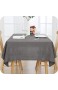 UMI. by Lotuseffekt Tischtuch Wasserabweisend Tischdecke Leinenoptik Tischwäsche 137x274 Dunkelgrau