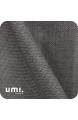 UMI. by Lotuseffekt Tischtuch Wasserabweisend Tischdecke Leinenoptik Tischwäsche 137x274 Dunkelgrau