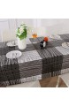 Unimall Tischdecke Plastik wasserdicht 140 x 240 cm gestreift Grau/Weiß 140x240 cm