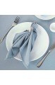 AHOLTA DESIGN Servietten aus Polyester Kolonialstil Cloth Napkins 17x17 5PCs dusty blue