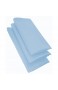 Damilo 3X Stoffservietten/Servietten aus 100% Baumwolle 44cm x 44cm in der Farbe Hellblau
