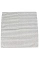 INFEI Servietten Baumwolle gestreift Weiß 12 Stück (43 2 x 43 2 cm) für Veranstaltungen und Zuhause Marineblau