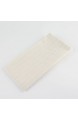 INFEI Servietten weich weiß gestreift Leinen Baumwolle 12 Stück 43 2 x 43 2 cm für Veranstaltungen und Zuhause Beige