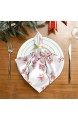MNSRUU Stoffservietten Kirschblüten waschbar wiederverwendbar Polyester 50 5 x 50 5 cm für Zuhause Hochzeiten Partys Urlaub Tischservietten 4er-Set